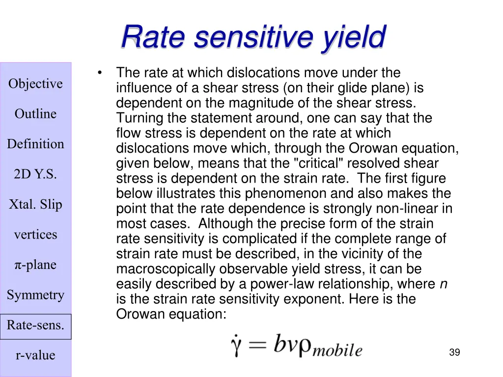 rate sensitive yield