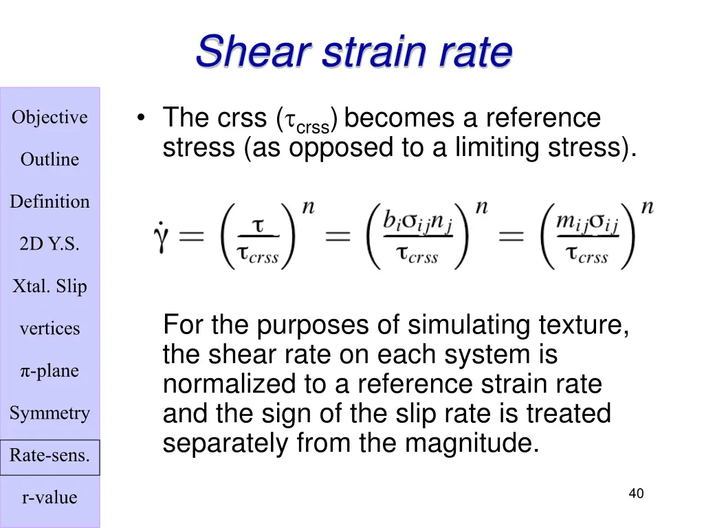 shear strain rate