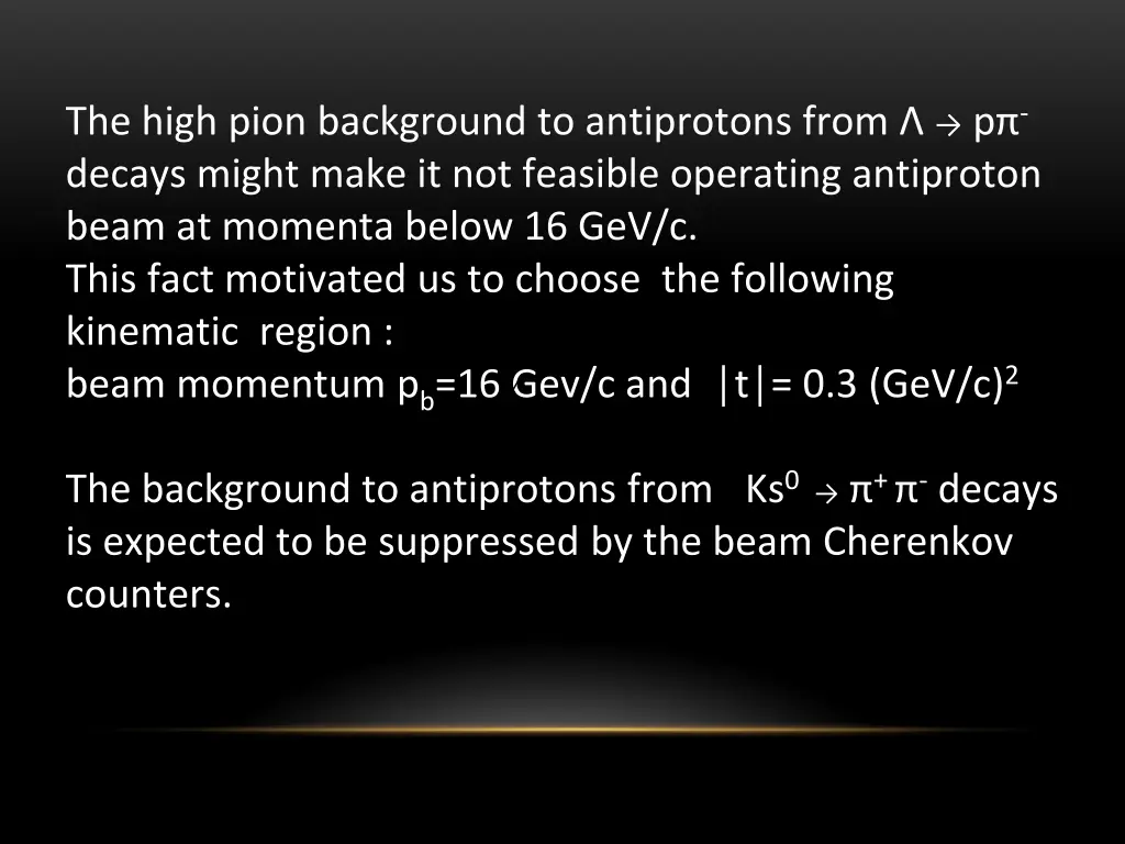 the high pion background to antiprotons from