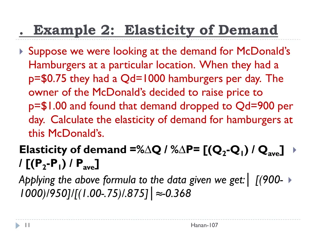 example 2 elasticity of demand