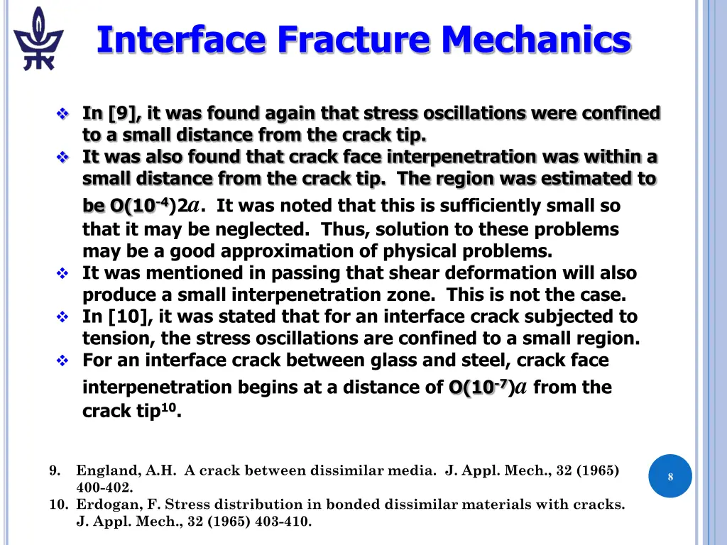 interface fracture mechanics 3