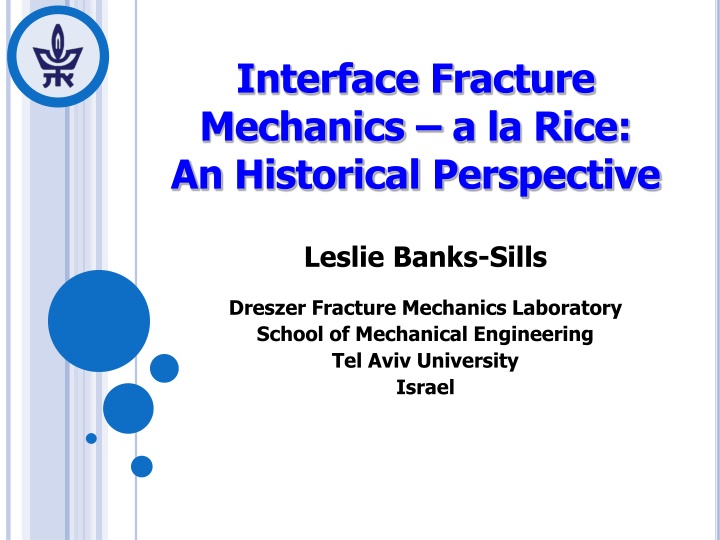 interface fracture mechanics a la rice