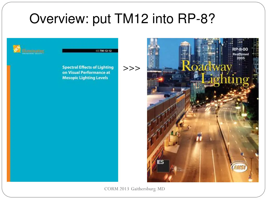 overview put tm12 into rp 8