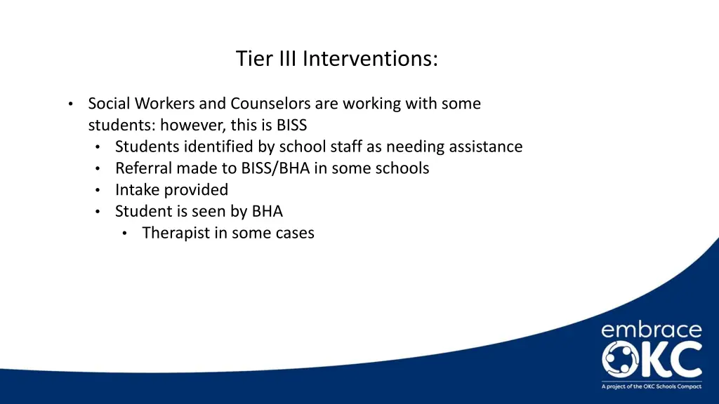 tier iii interventions