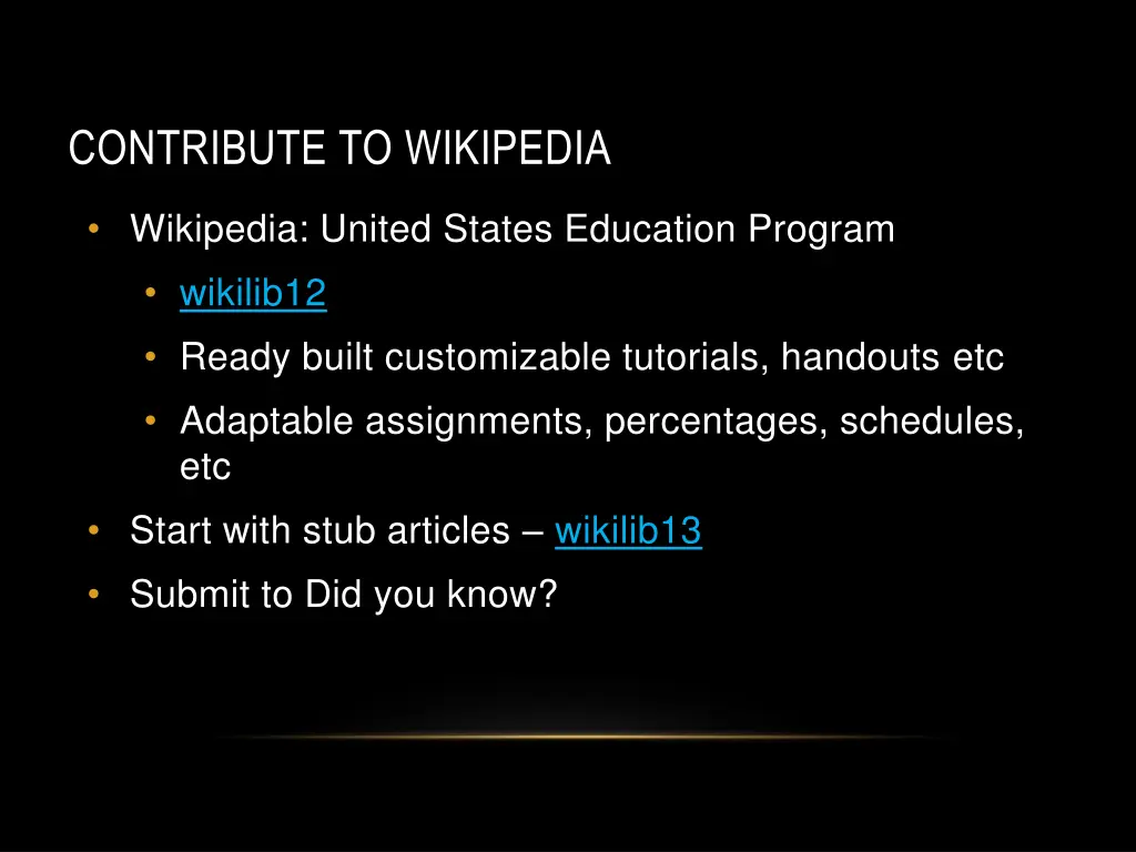 contribute to wikipedia