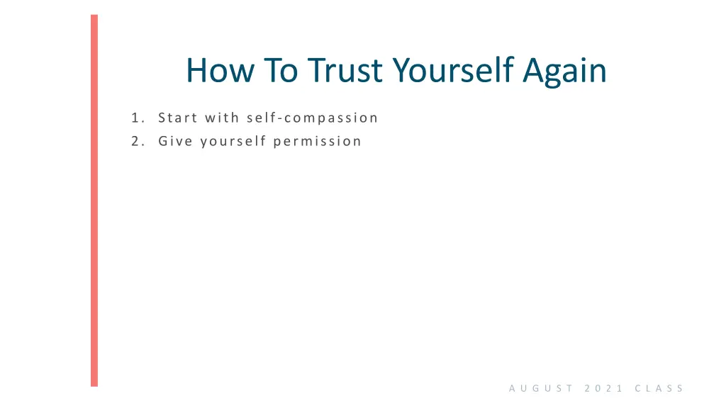 how to trust yourself again 1