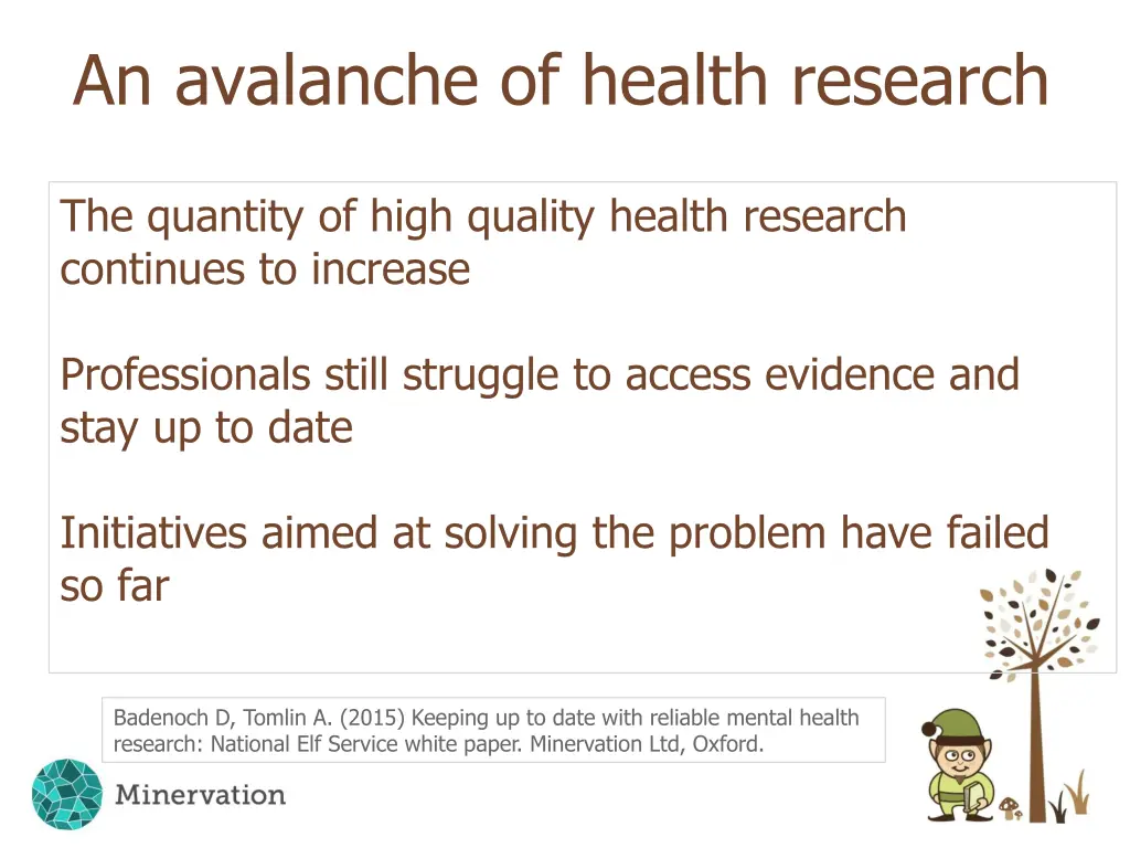 an avalanche of health research