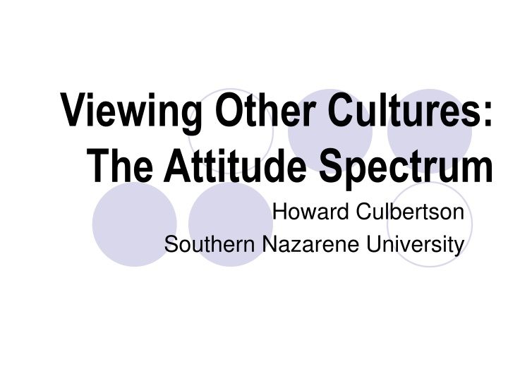 viewing other cultures the attitude spectrum