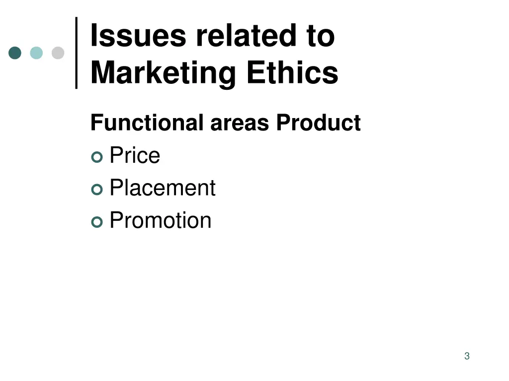 issues related to marketing ethics