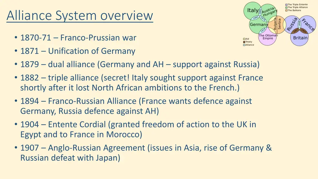 alliance system overview