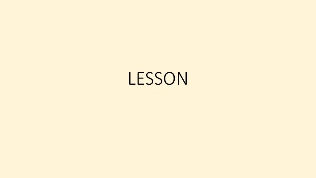 lesson