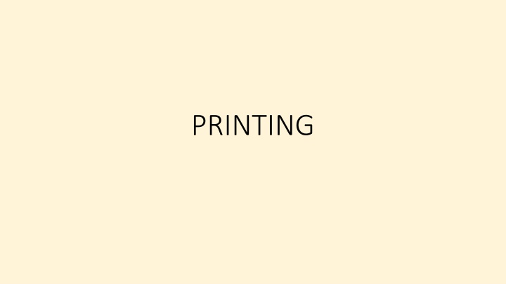 printing