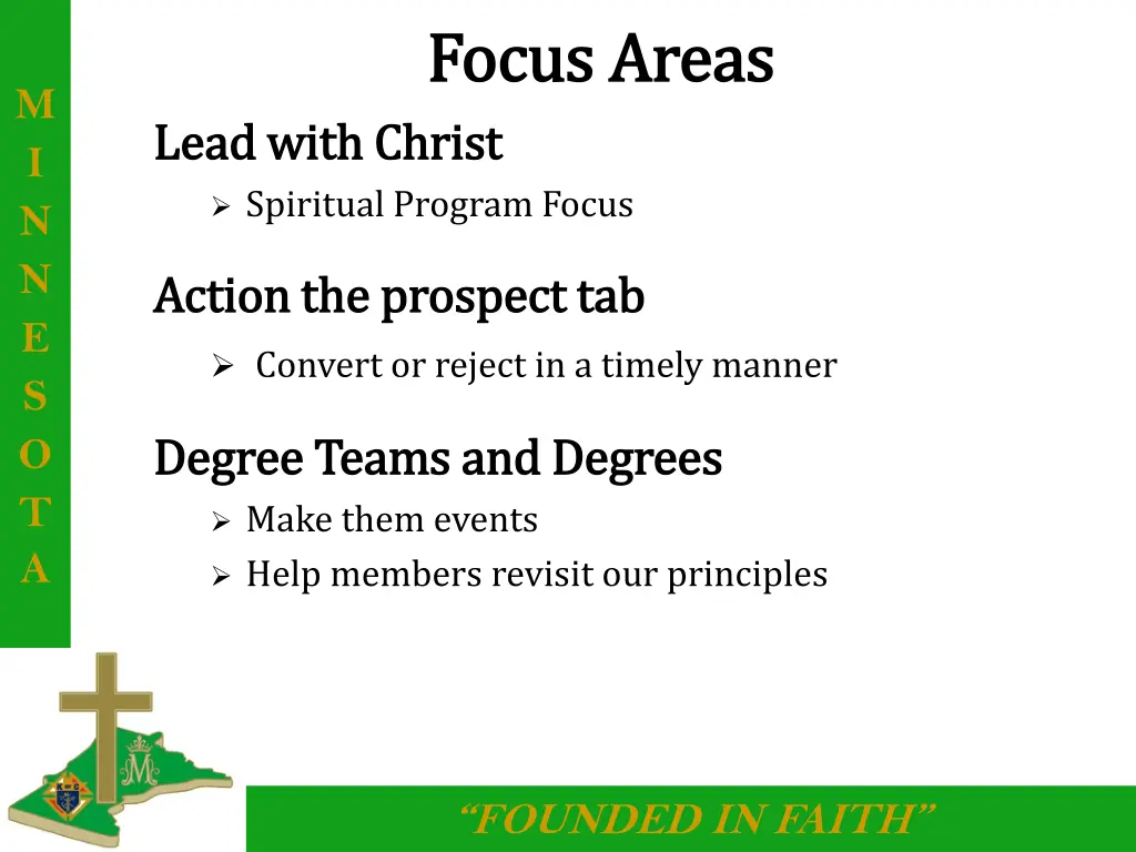 focus areas focus areas 1