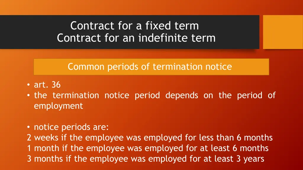 contract for a fixed term contract