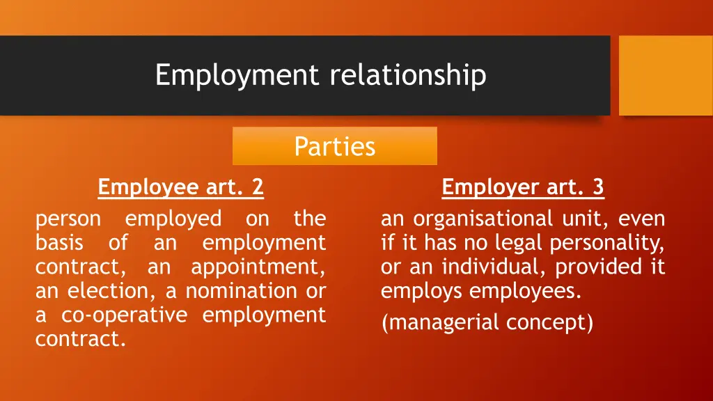 employment relationship 3