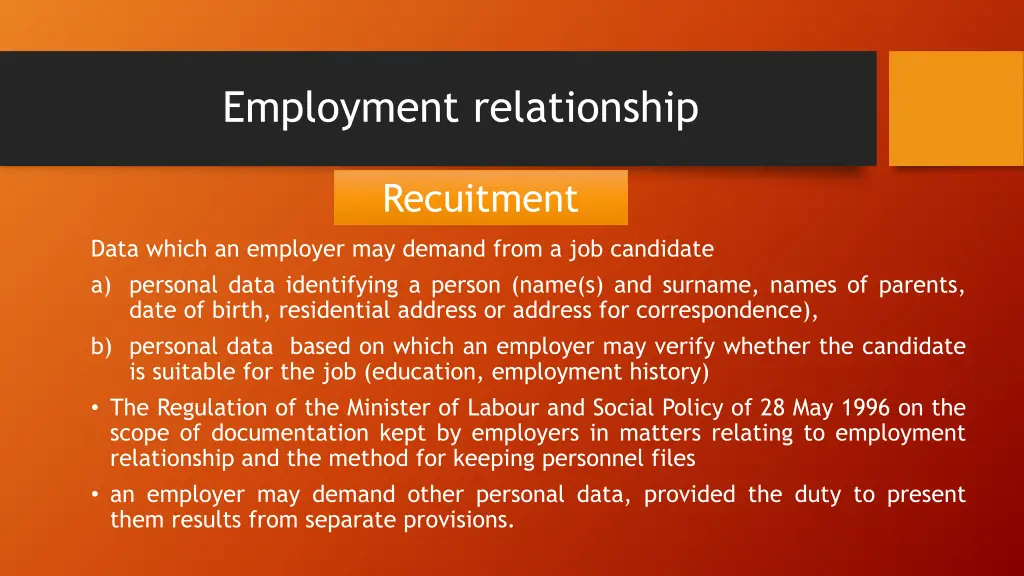 employment relationship 6