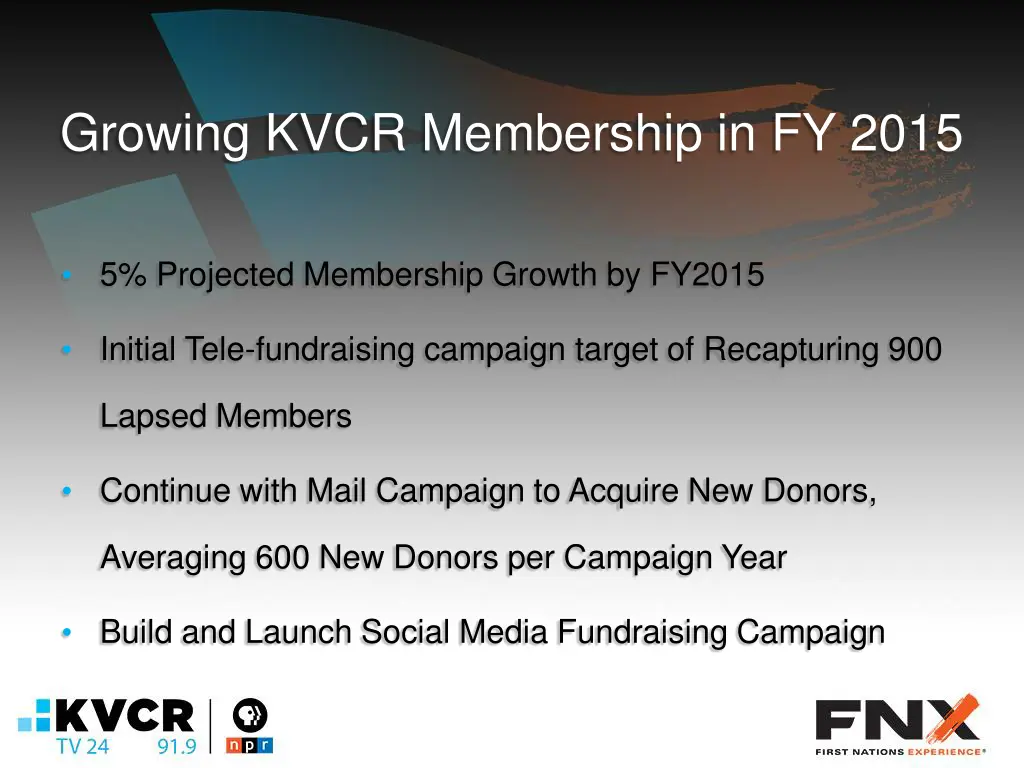 growing kvcr membership in fy 2015