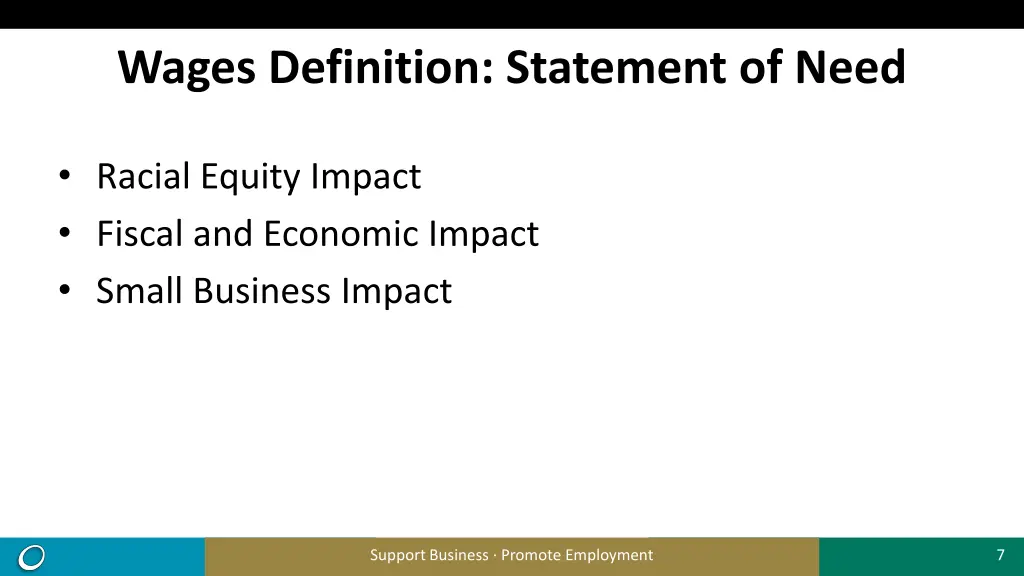 wages definition statement of need