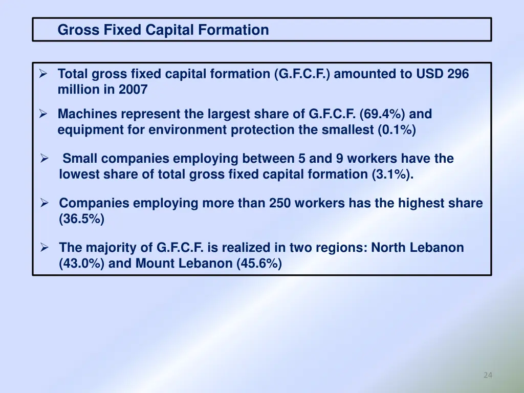 gross fixed capital formation