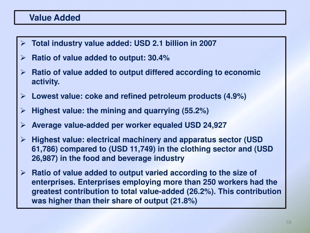 value added