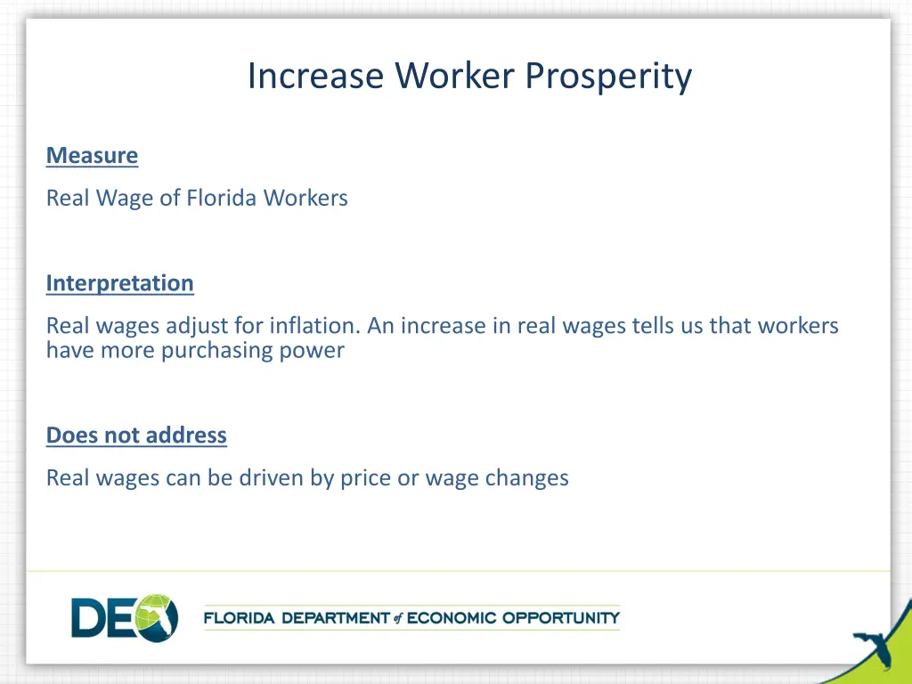 increase worker prosperity