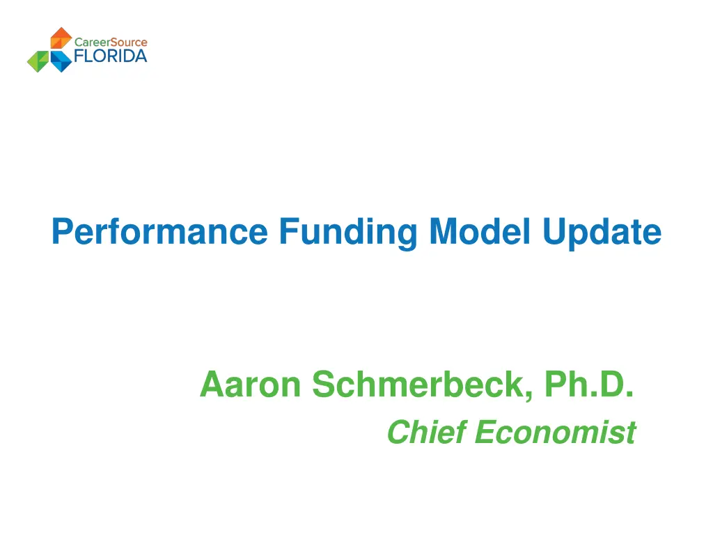 performance funding model update