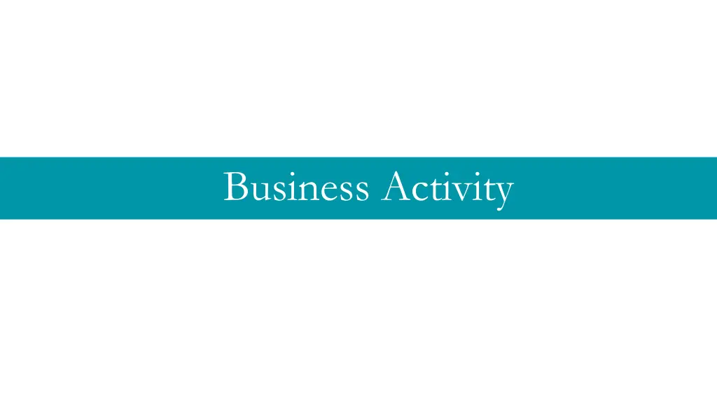 business activity