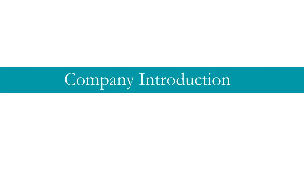 company introduction