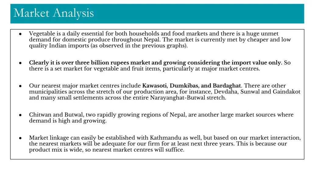 market analysis 1