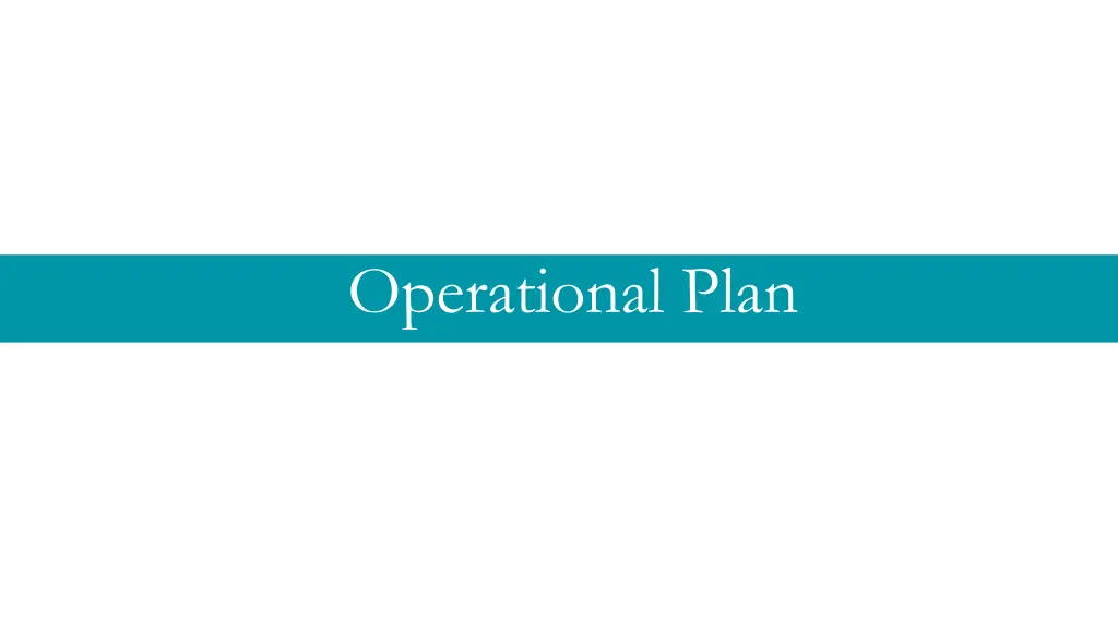 operational plan