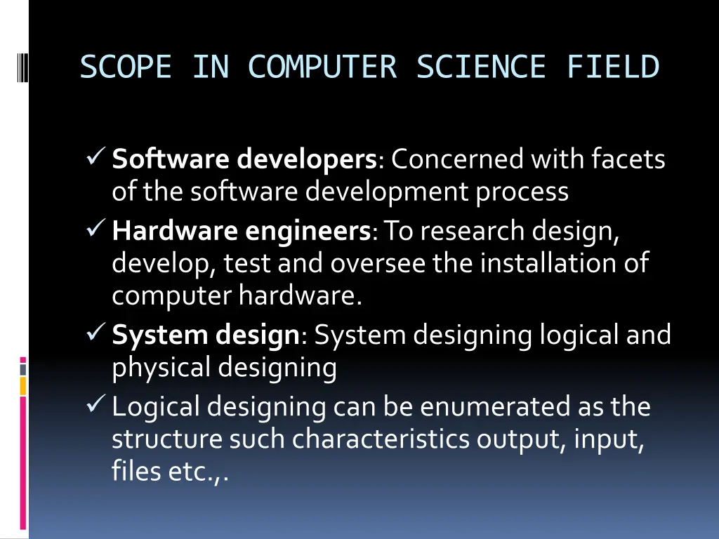 scope in computer science field