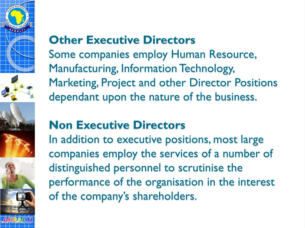 other executive directors some companies employ