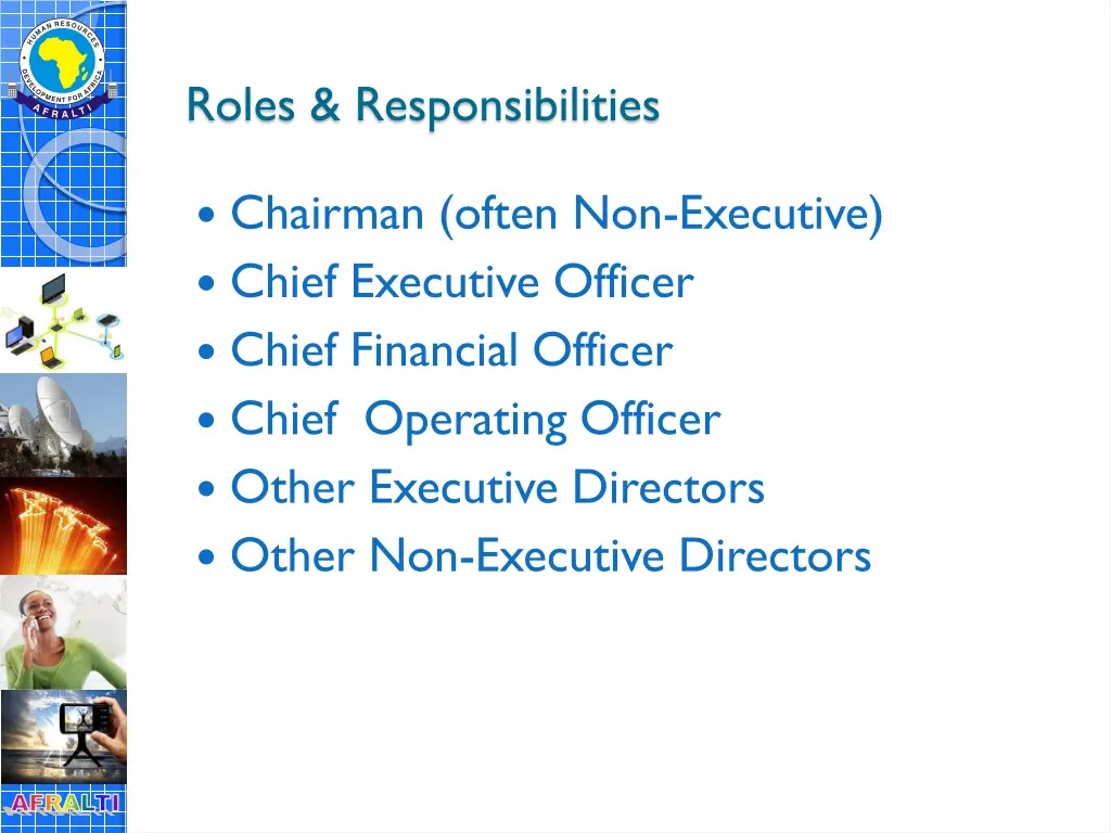 roles responsibilities