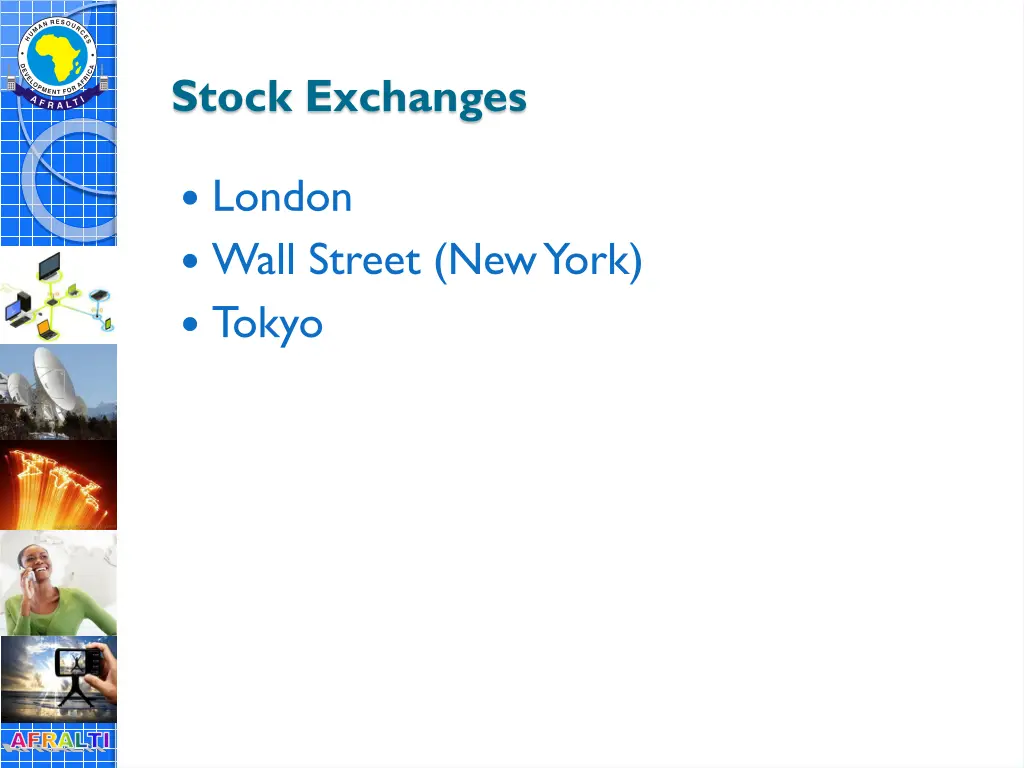 stock exchanges