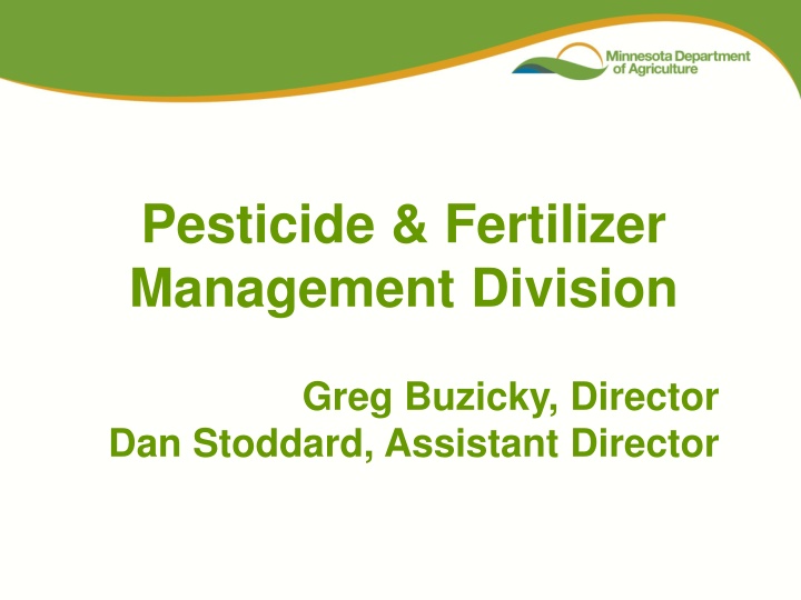 pesticide fertilizer management division