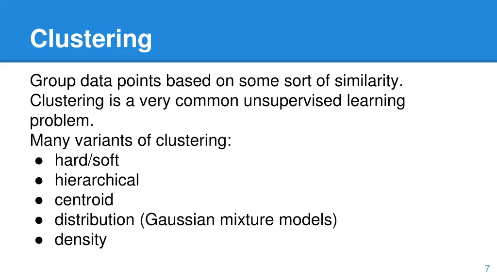 clustering