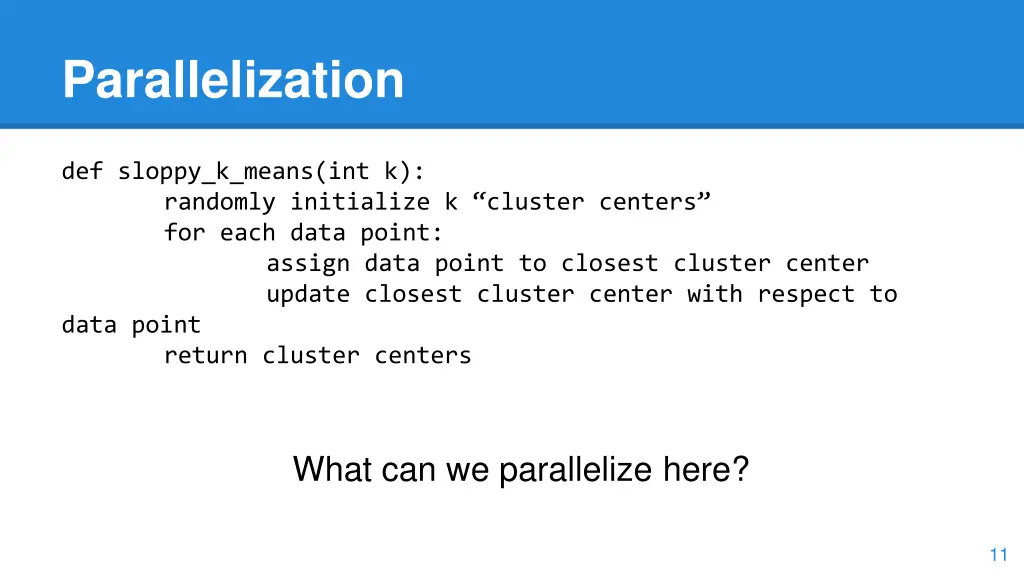 parallelization