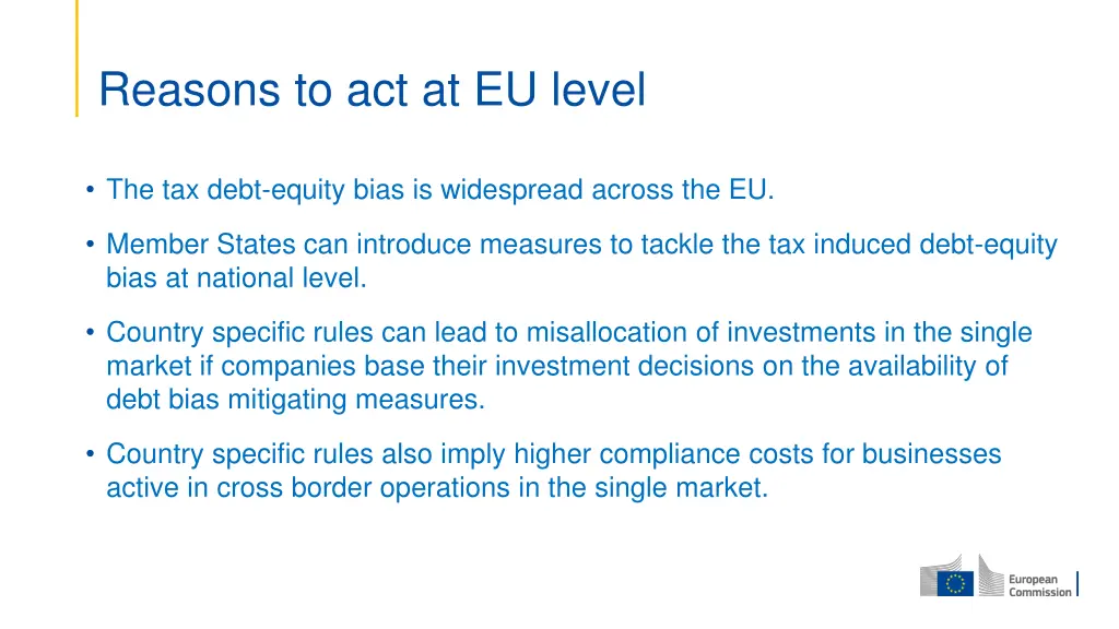 reasons to act at eu level