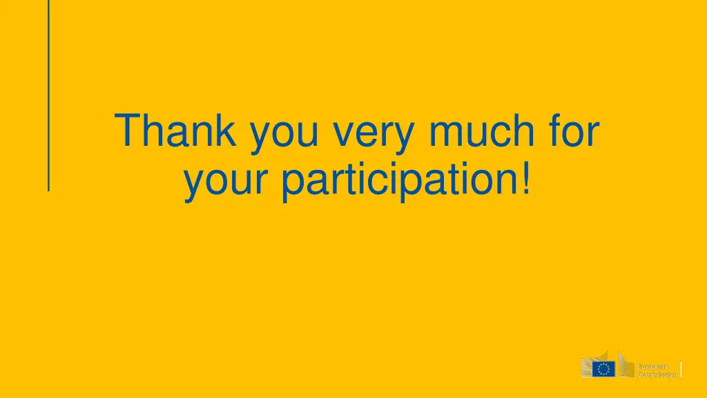 thank you very much for your participation