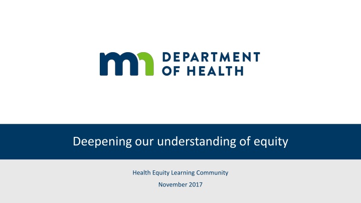 deepening our understanding of equity