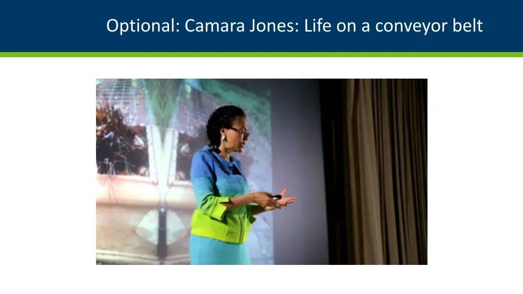 optional camara jones life on a conveyor belt