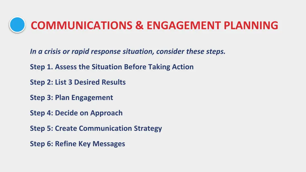 communications engagement planning 1