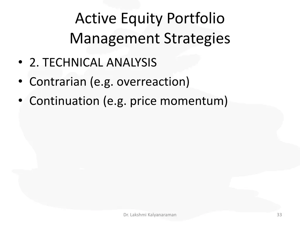 active equity portfolio management strategies 2