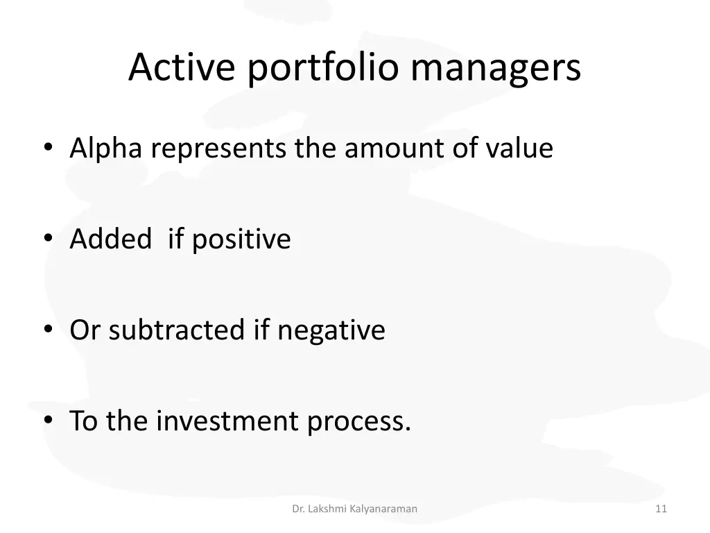 active portfolio managers 1