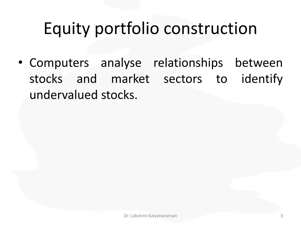 equity portfolio construction 1