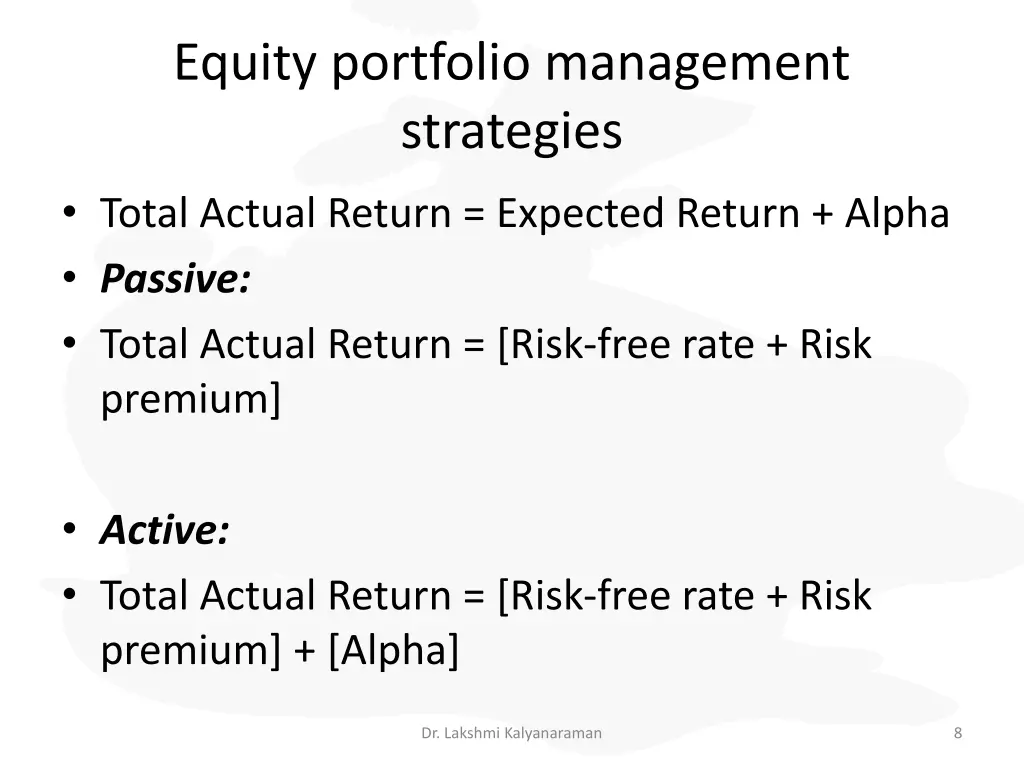 equity portfolio management strategies 2