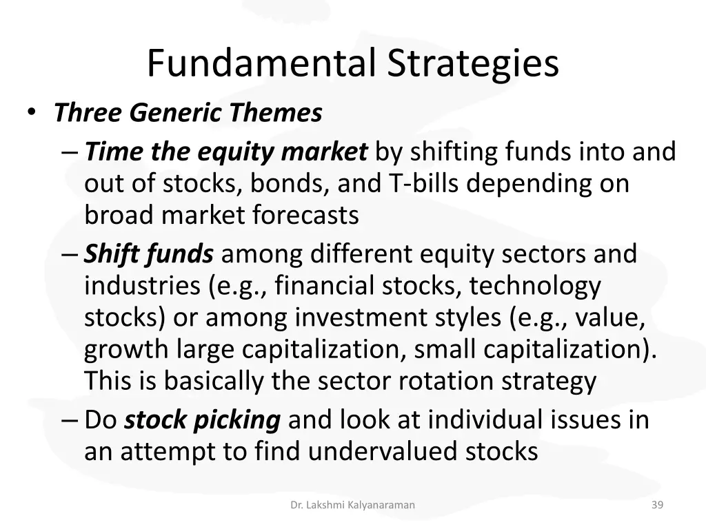 fundamental strategies 2