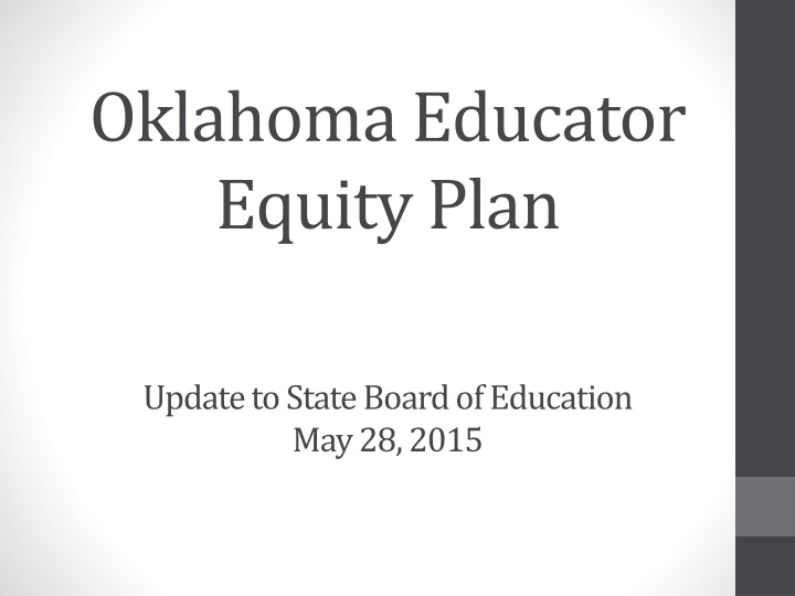 oklahoma educator equity plan