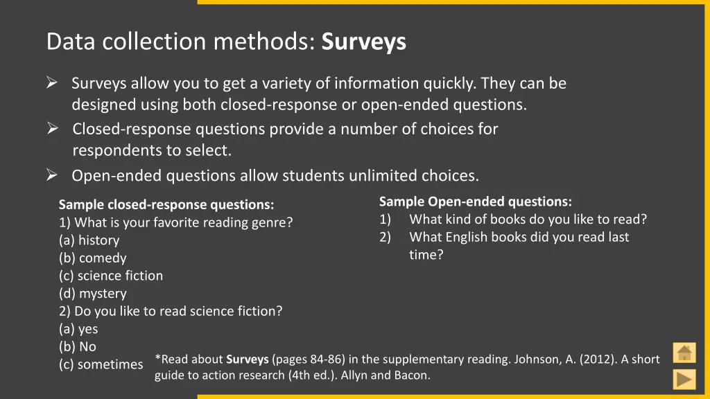 data collection methods surveys