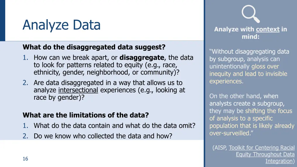 analyze data 1